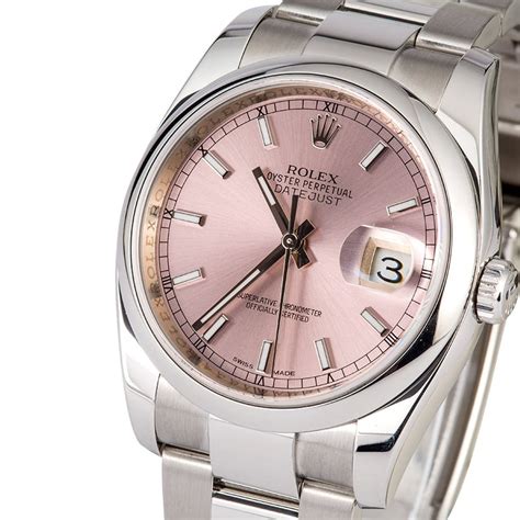 oyster pink rolex|Rolex 34 datejust pink face.